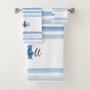 Conjunto de toalhas de banho de água AZUL PERSONAL