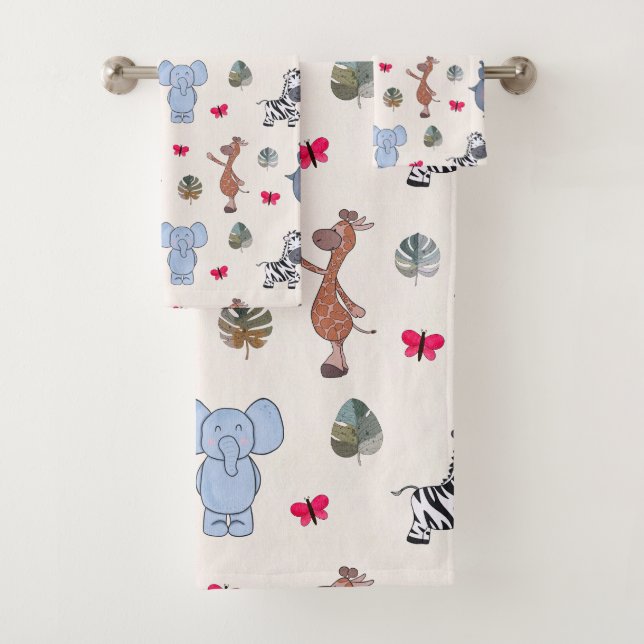 Conjunto de Toalhas de Banho de Animais Safari em  (Insitu)