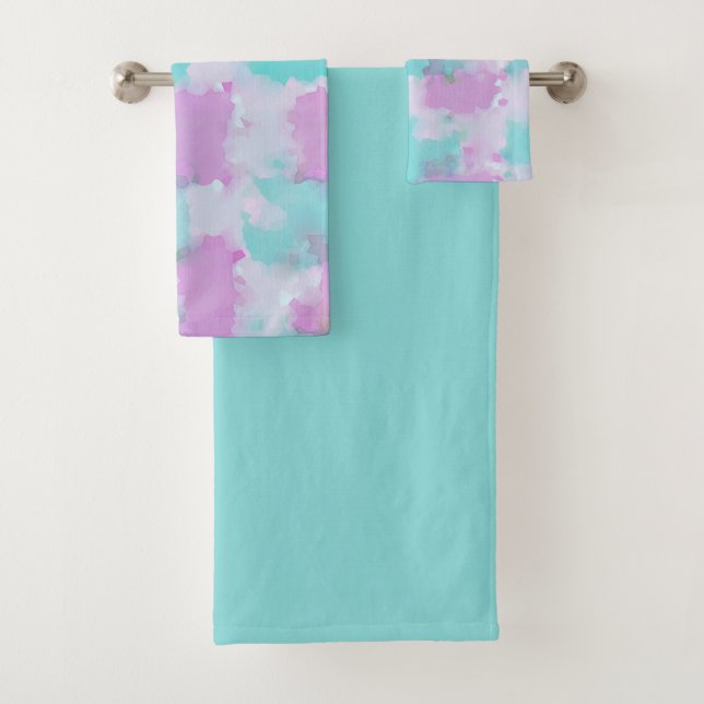 Conjunto de Toalhas de Banho de Arte Abstrata com  (Insitu)