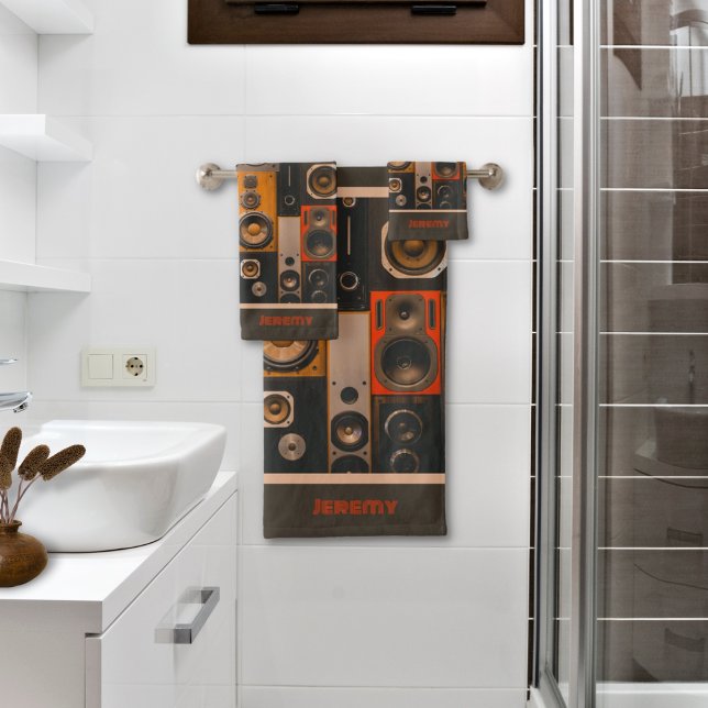 Conjunto de toalhas de banho de Auto-falantes esté (Criador carregado)