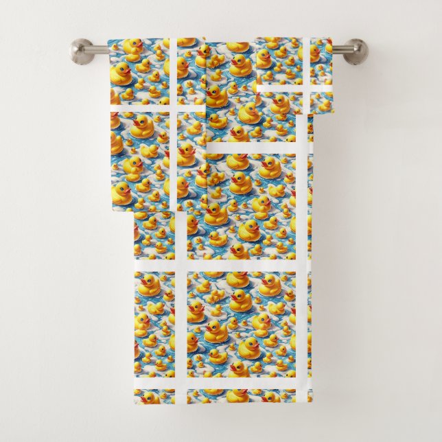 Conjunto de Toalhas de Banho de Borracha de Pato p (Insitu)