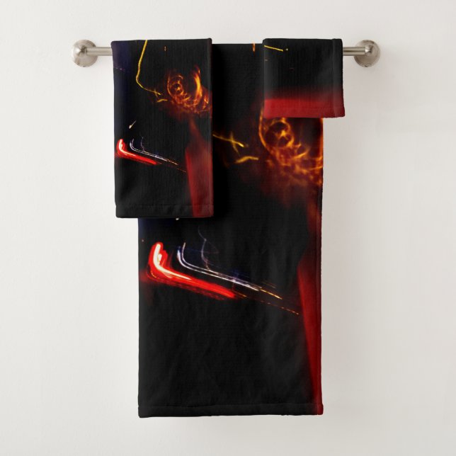 conjunto de toalhas de banho de dança de carro rox (Insitu)