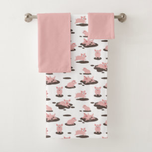 Conjunto de Toalhas de Banho de Leitões