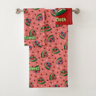 Conjunto de Toalhas de Banho de Melancia