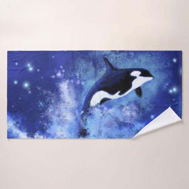Conjunto de Toalhas de Banho de Orca (Toalha de Banho)