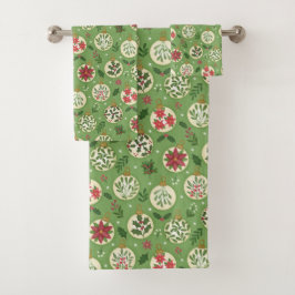 Conjunto de Toalhas de Banho de Ornamentos de Nata