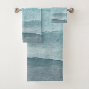 Conjunto de toalhas de banho de padrão pastel mode