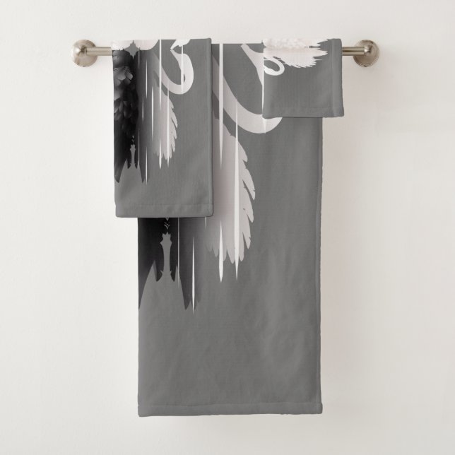 Conjunto de Toalhas de Banho de " Swan Especial" (Insitu)