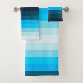 Conjunto de Toalhas de Banho de Vários Blues
