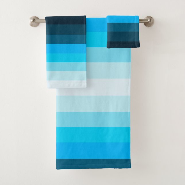 Conjunto de Toalhas de Banho de Vários Blues (Insitu)