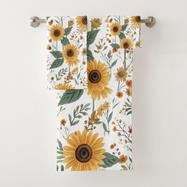 Conjunto de Toalhas de Banho de Verão com Padrão d (Insitu)