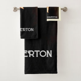 Conjunto de toalhas de banho Design personalizadas