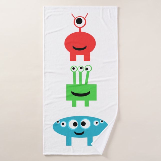 Conjunto de Toalhas de Banho Divertidos Meninos Mo (Toalha de Banho)