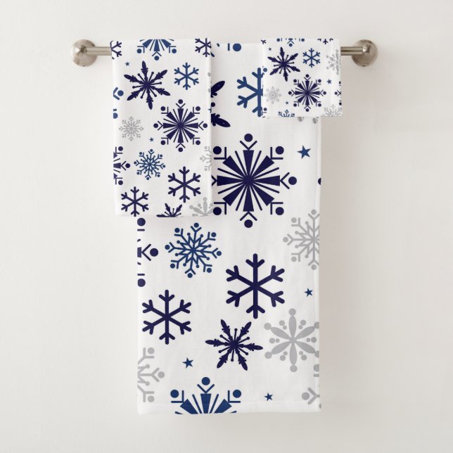 Conjunto de toalhas de banho Flocos de neve (Insitu)