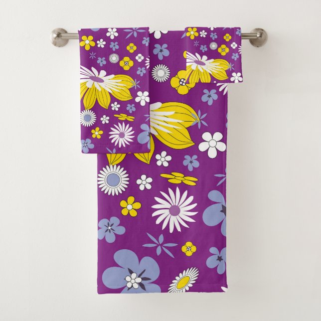 conjunto de toalhas de banho flower power  (Insitu)
