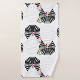 Conjunto de Toalhas de Banho Formas e Cores