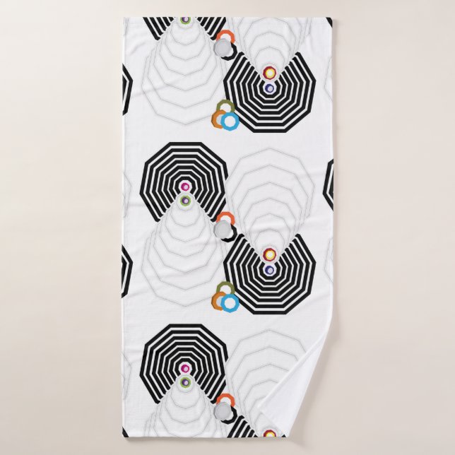 Conjunto de Toalhas de Banho Formas e Cores (Toalha de Banho)