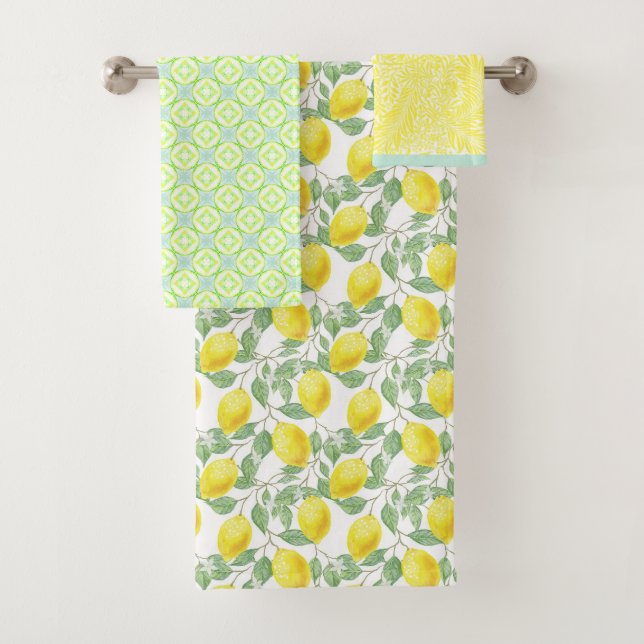Conjunto de Toalhas de Banho Fruta Amarela de Limã (Insitu)