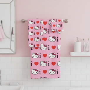 Conjunto de Toalhas de Banho Kitty