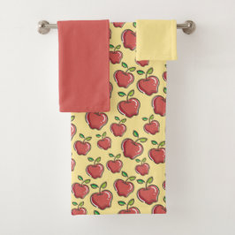 Conjunto de Toalhas de Banho Maçã Fresca