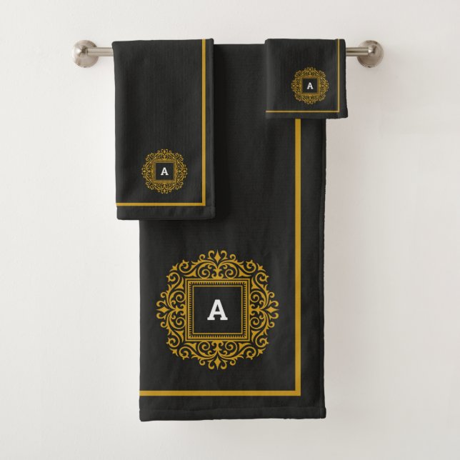 Conjunto de toalhas de banho monograma (Insitu)