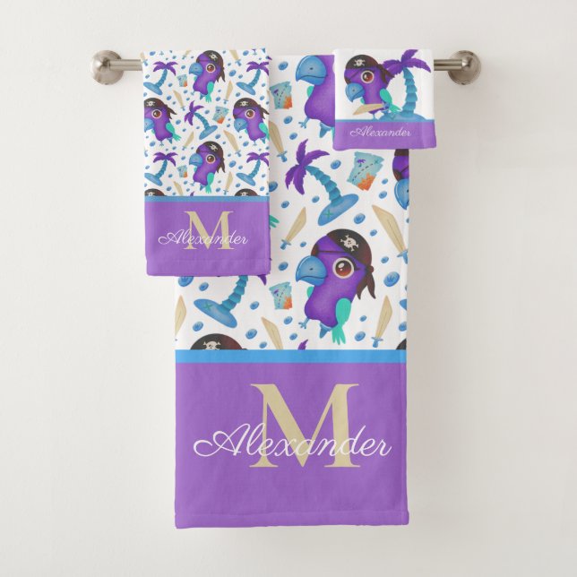 Conjunto de toalhas de banho monograma (Insitu)