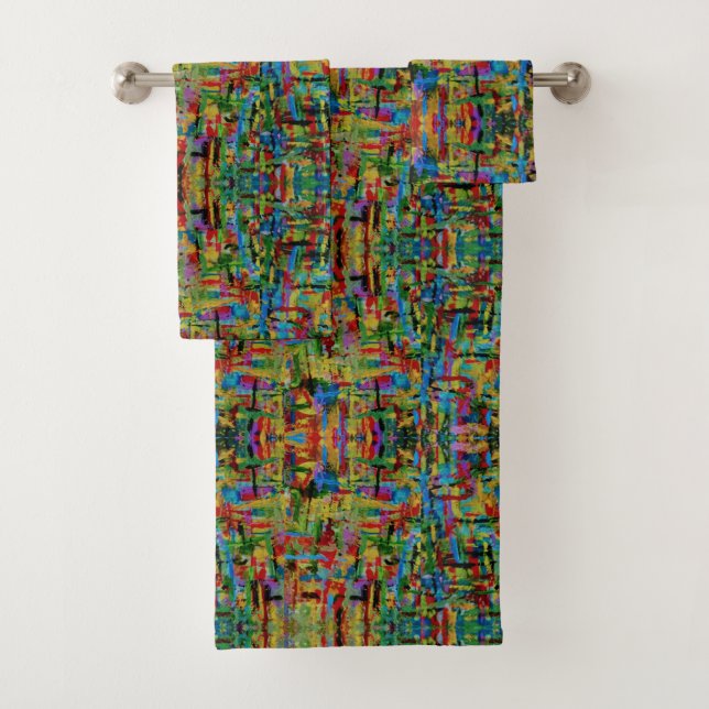 Conjunto de Toalhas de Banho Multicoloridas (Insitu)