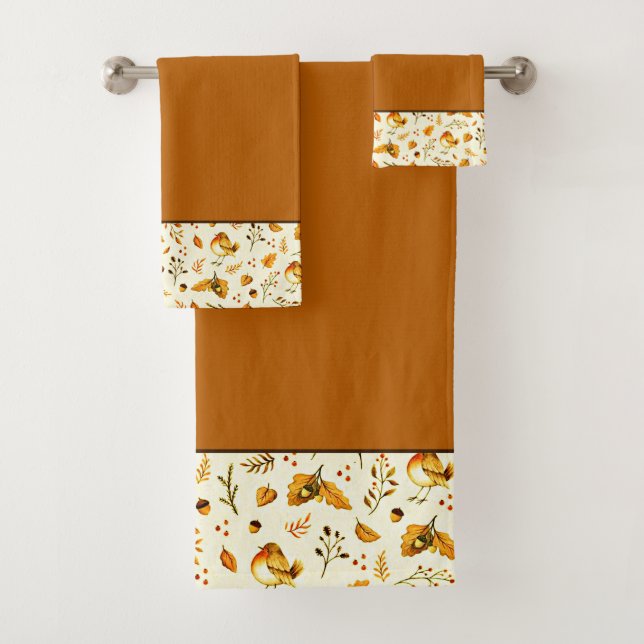 conjunto de toalhas de banho outono mix (Insitu)