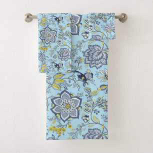Conjunto de Toalhas de Banho Paraíso Azul