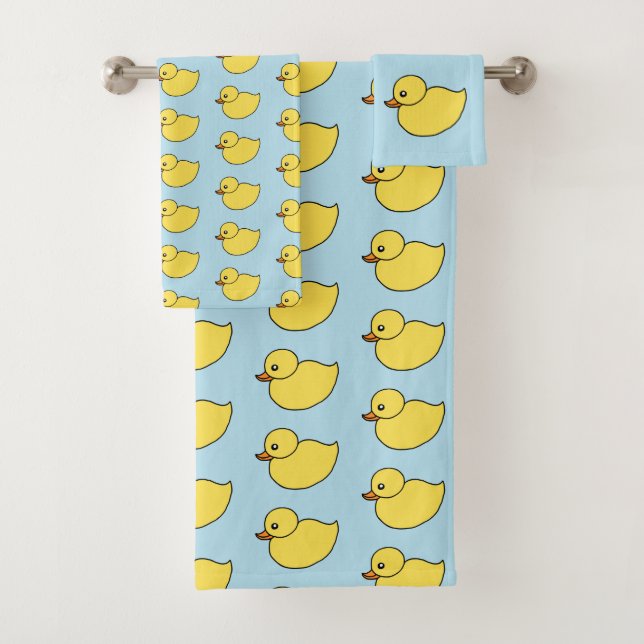 Conjunto de Toalhas de Banho Pato Amarelo  (Insitu)