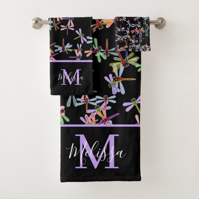 Conjunto de toalhas de banho personalizadas com li (Insitu)
