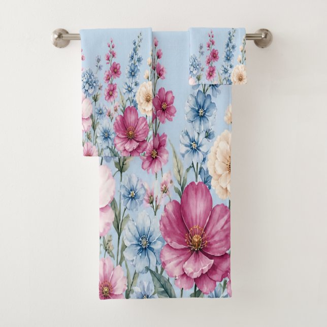 Conjunto de Toalhas de Banho Personalizadas Florai (Insitu)