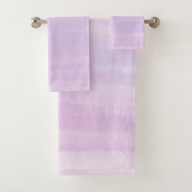 Conjunto de Toalhas de Banho Rosa Lavanda é Minha  (Insitu)