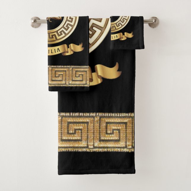 Conjunto de toalhas de banho símbolo da Sicilia (c (Insitu)