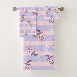 Conjunto de Toalhas de Banho Tema Halloween