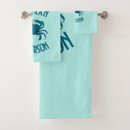 Conjunto de Toalhas de Banho Tema Praia do Carangu