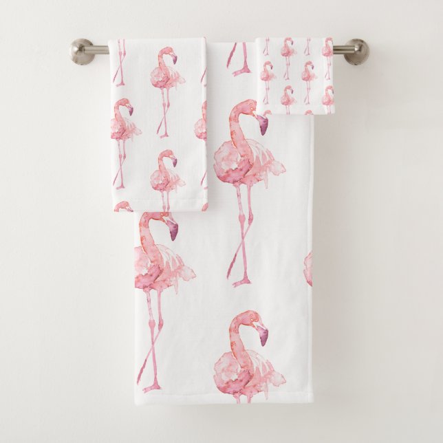 Conjunto de Toalhas de Banho Tender Flamingo Série (Insitu)