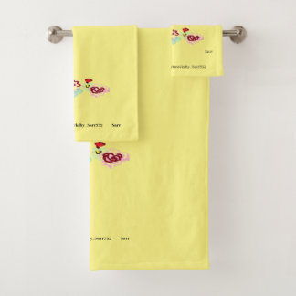 Conjunto de Toalhas de Banho : Vinha com Rosas