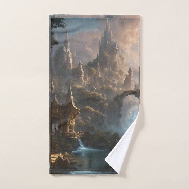 Conjunto de Toalhas de Banhroom de Paisagem (Toalha de mão)