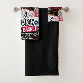 Conjunto de Toalhas de Basquete