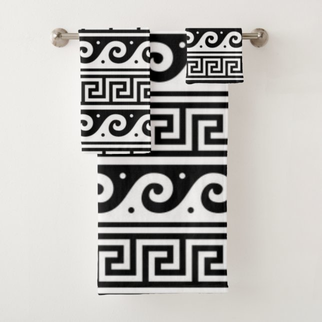 Conjunto de Toalhas de Convidado Grego (Insitu)