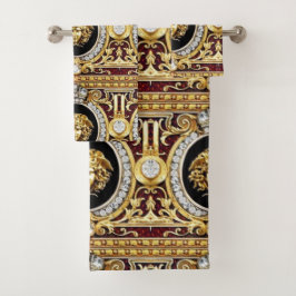 Conjunto de Toalhas de Convidados Golden Medusa Ge