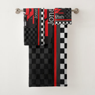 Conjunto de toalhas de Design de barra de carro de