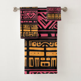 Conjunto de toalhas de Design étnico