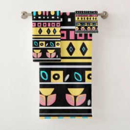 Conjunto de toalhas de Design étnico