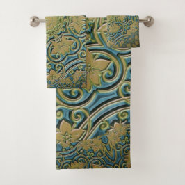 Conjunto de Toalhas de Design Europeu Elegante