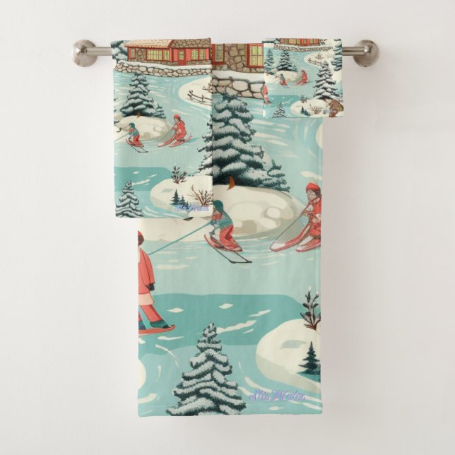 conjunto de toalhas de esqui (Insitu)