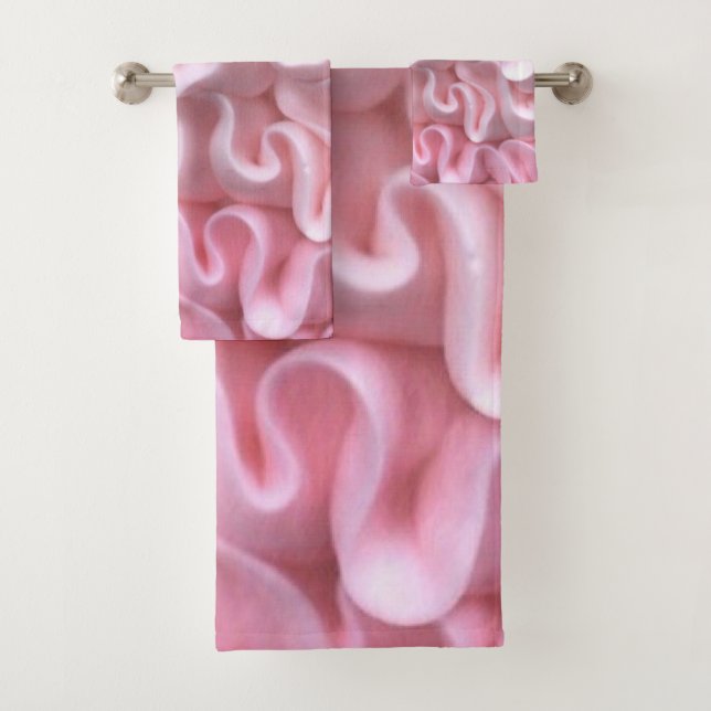 Conjunto de toalhas de Glacé rosa (Insitu)