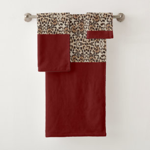 conjunto de toalhas de impressão chita
