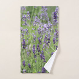 Conjunto de toalhas de lavanda linda